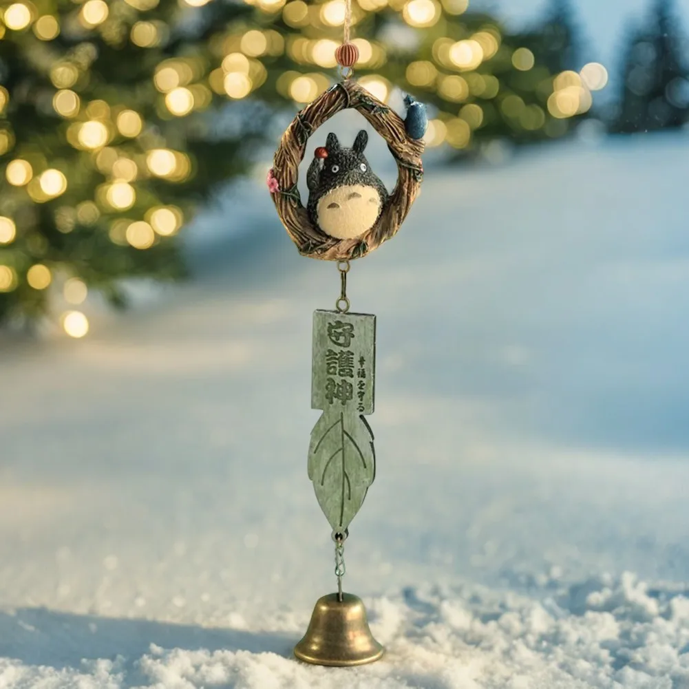 Handcrafted Resin Totoro Wind Chime for Home and Garden Decor