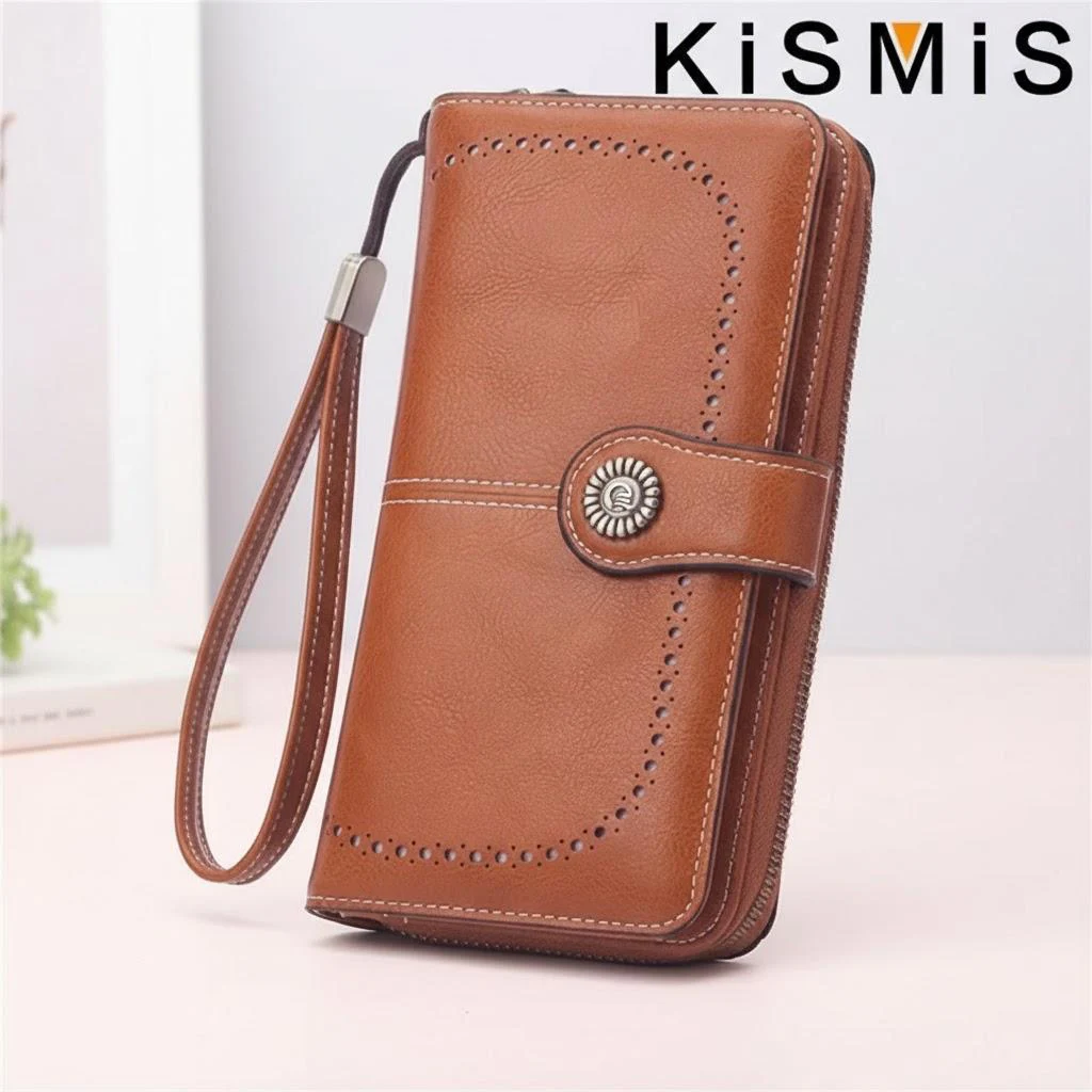 Elegant Women's High-Quality RFID Leather Wallet with Multi-Card Holder
