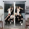 Anti-mosquito Curtains for Living Room Curtain Stray Kids Partition Home Interior Curtains 2 Pieces Shades Halloween Decoration 1