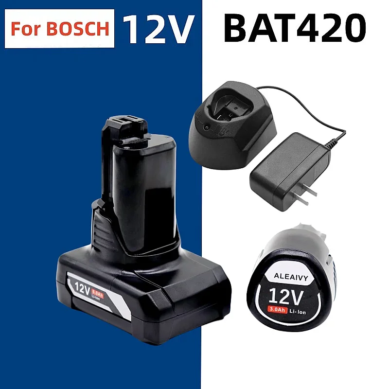 

10.8V 12V 6000mAh Battery for Bosch BAT412A BAT414 BAT411 BAT412 3000mAh 18650 Li-ion Tool Batteries Rechargeable 12v Battery