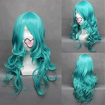 Bleach Neliel Tu Oderschvank Parrucca Cosplay Blu Ondulato Lungo Capelli Sintetici Perucas Parrucche Costume di Halloween per Le Donne