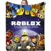 3D GAME R-ROBLOXES Luxury Throw Blanket for Sofa Decoration Plaid Blankets Characters Microfiber Bedding Fluffy Soft Blankets 4