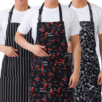 Chef Halterneck Apron with Pockets 1
