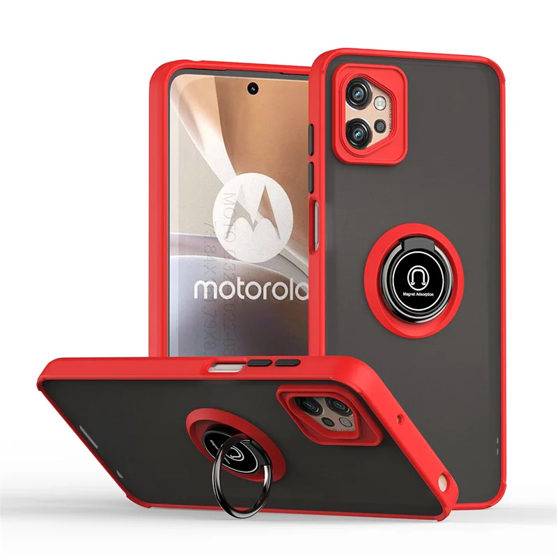 Shockproof Armor Case with Magnet Ring Holder Cover
