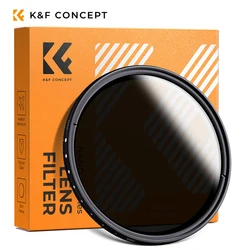 K&F Concept Adjustable Neutral Density Camera Lens Filter - 40.5mm (ND2 - 400)