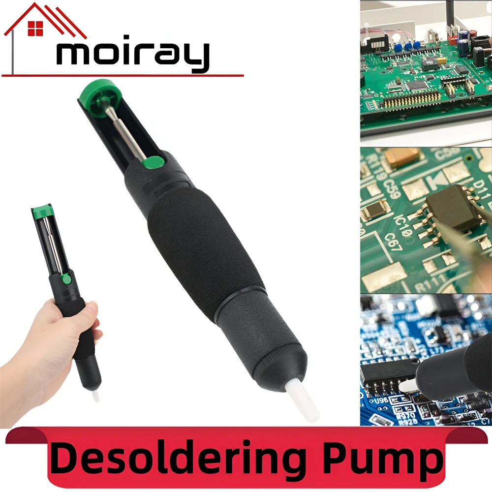 Desoldering Tool Anti-skid Handle Hand Welding Desoldering Pump Vacuum Soldering Iron Desolder Gun Suction Tin Sucker