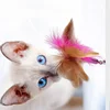 Cat Collar Interactive Toy Feather Teasing Cat Stick with Bell Cats Collar Toys Kitten Training Playing Teaser Wand Pet Supplies 5