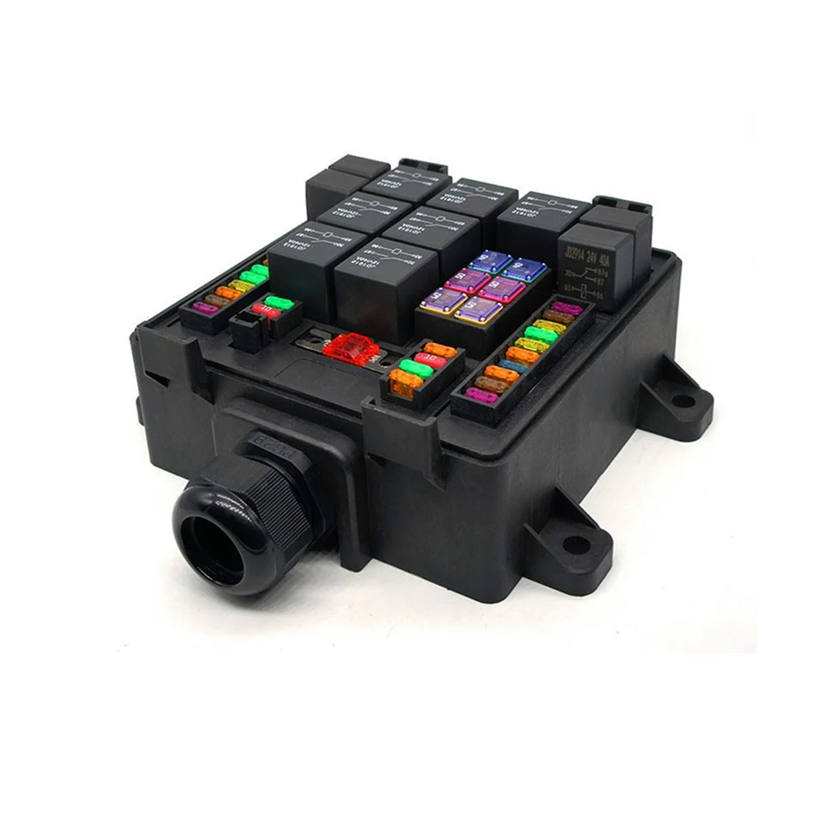 

12V 40A Car Waterproof Safety Box Relay Safety Box Control Relay Modification Vehicle Control the Safety Box 24V 4P