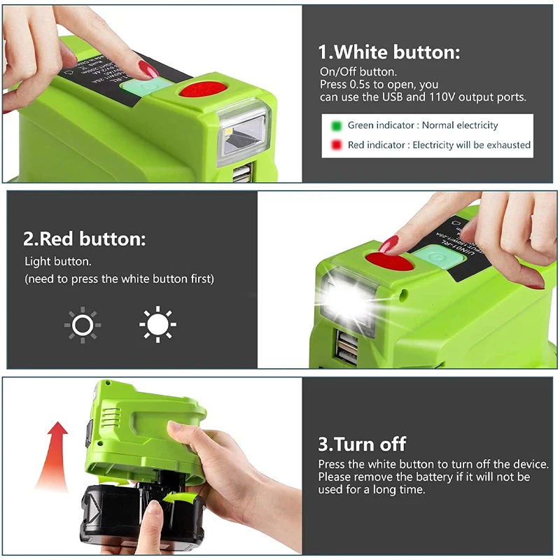 Ryobi ONE 18V Lithium-Ion Portable Power Source • Price »