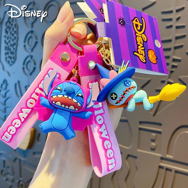 Kawaii Disney Funny Stitch Key Chain Doll Car Keychain Figures PVC Cute Toy  Halloween Scrump Keyring Bag Pendant For Kids Gif - AliExpress