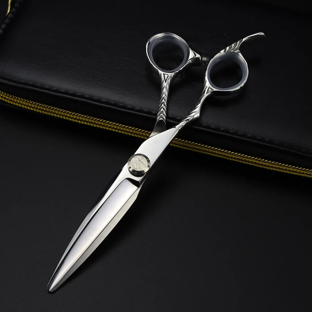 전문 JP 440c 스틸 6 인치 왼손 헤어 가위, 이발, 마카, 헤어 커팅, 미용사 가위