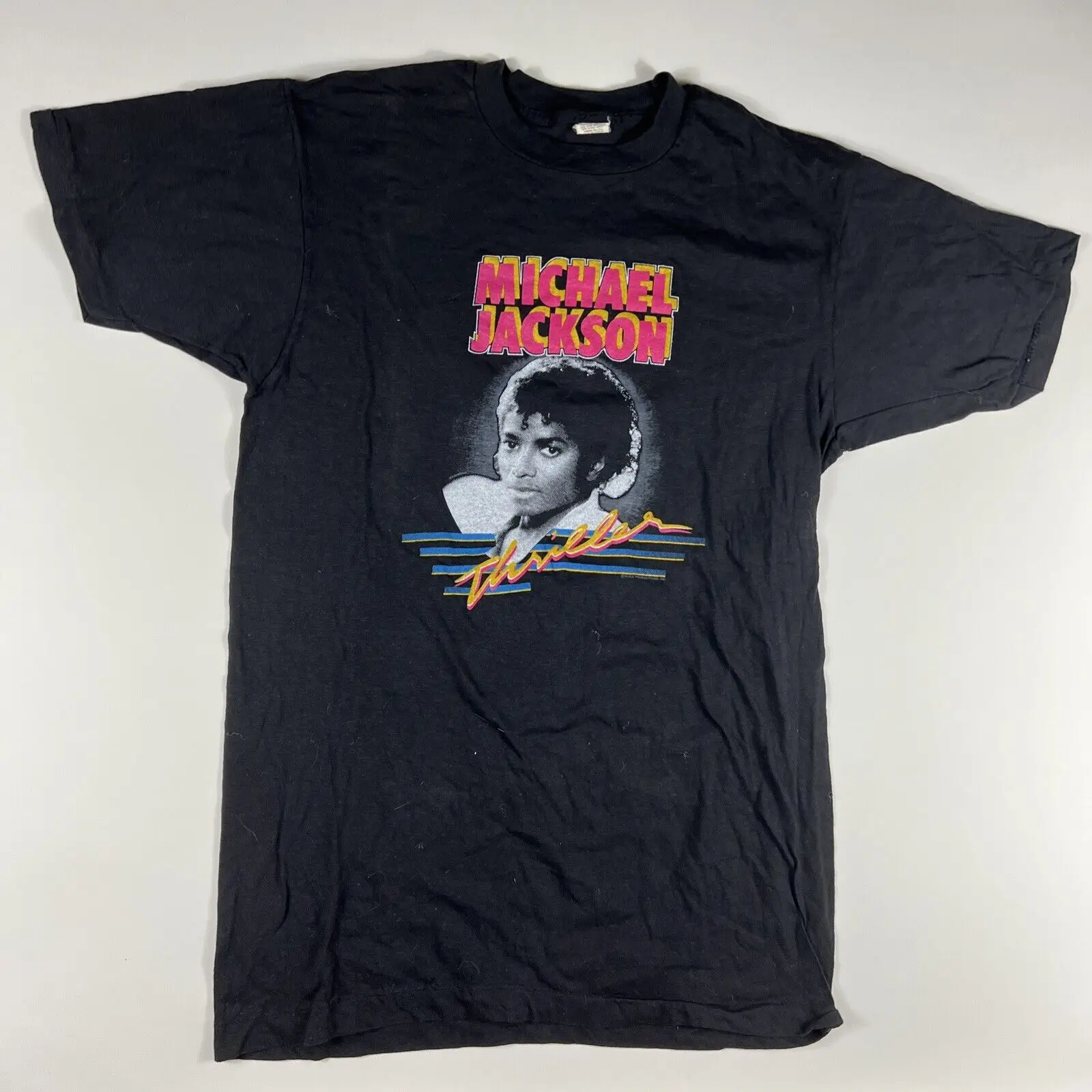 Camicia Vintage 1983 Michael Jackson Xl Thriller Maniche Lunghe