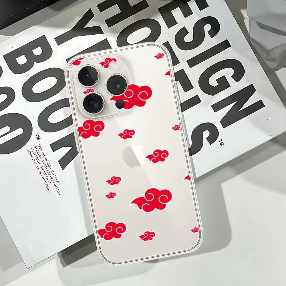 Akatsuki Logo Naruto Transparent Shockproof Phone Case