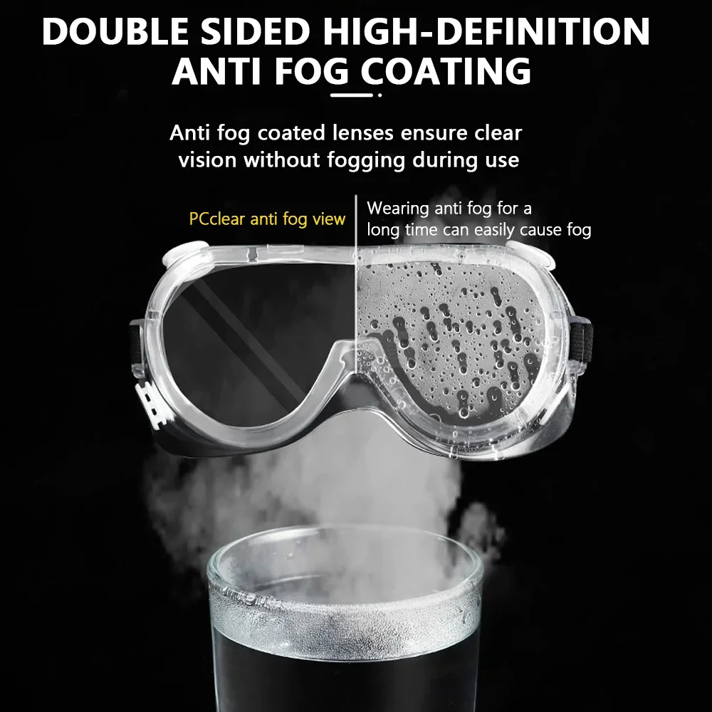 Protective Goggles Clear Safety Goggles Men Women Eye Protect Off-road Cycling Safety Anti Dust Glasses Protection Moto Dust-proof Eyeglass
