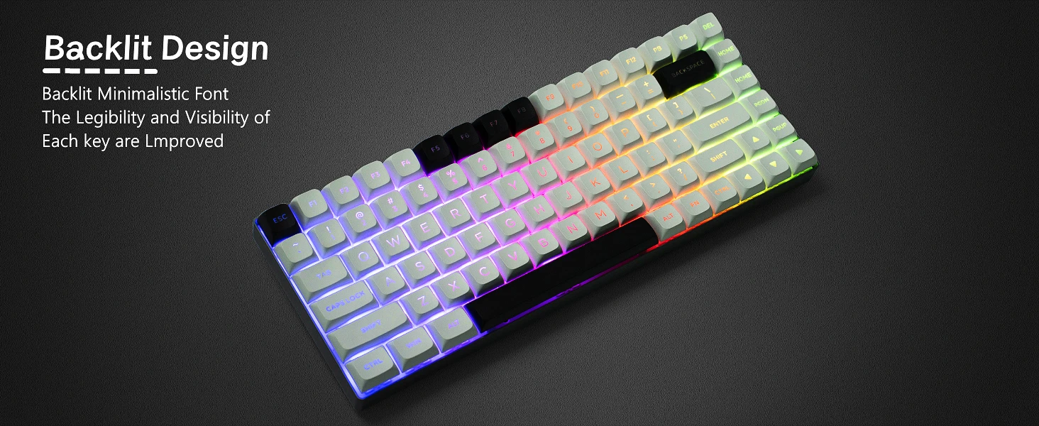 PBT Double-shot XVX Keycaps Kit, 108 teclas,