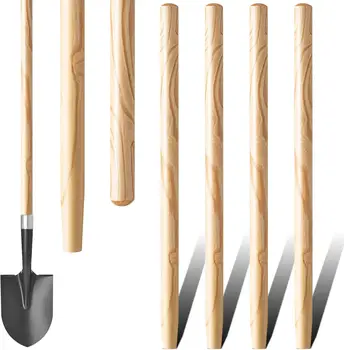 4PCS Wooden Shovel Handle Replacement Set 41in 1