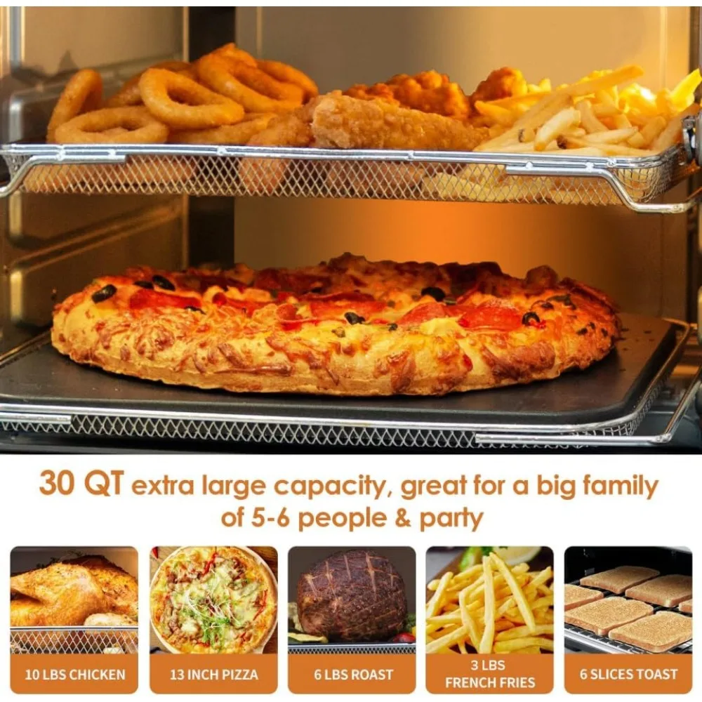 Bravo XL Air Fryer Convection Toaster Oven Countertop, 112-in-1 Smart Grill Combo with Original Flavors & Marks 6