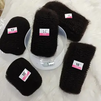 Afro Kinky Bulk 4C Human Hair Braiding 50g/pack Soft Remy Crochet Hair Bulk for Mini Twist Braids Dreadlocks Extensions Repair 1