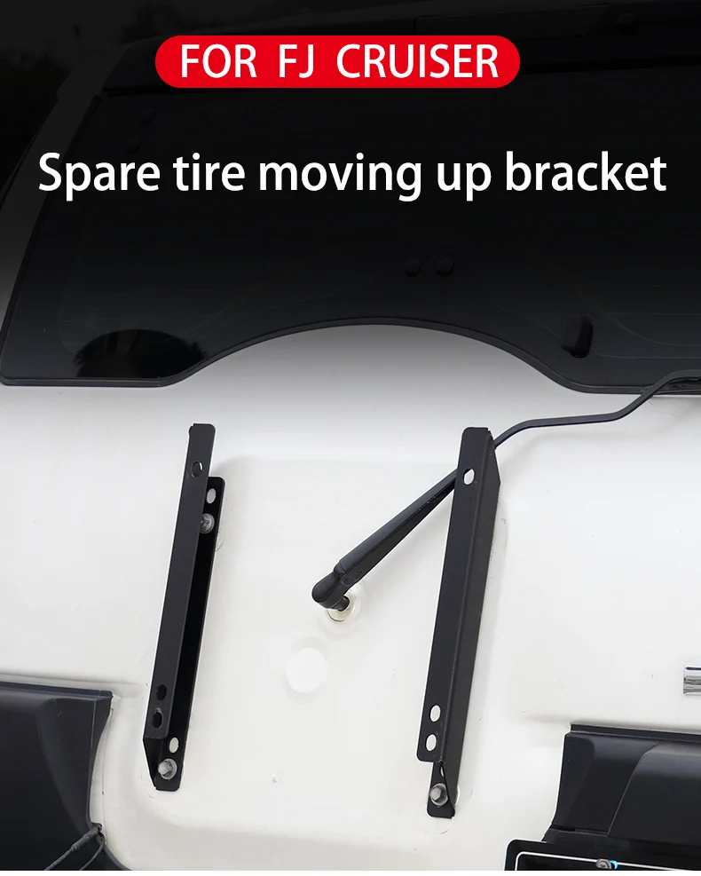 FJ Cruiser spare tire bracket detail
