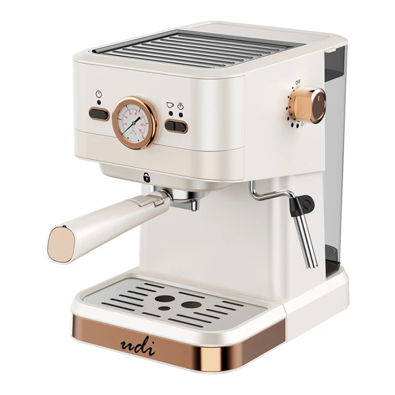 Home Semi-automatic Integrated Retro Italian Coffee Maker Concentrated High Pressure Extraction Milk Brewing Coffee Machine