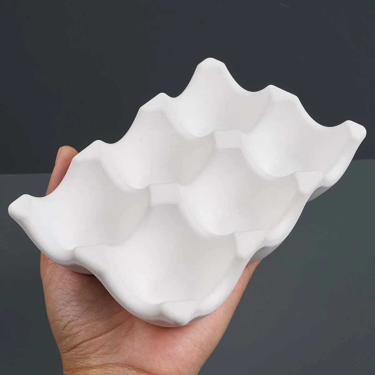 6-Compartment Egg Storage Tray Silicone Mold DIY Jewelry Display Plate Craft Making Plaster Resin Casting Molds Home Decor silicone mold