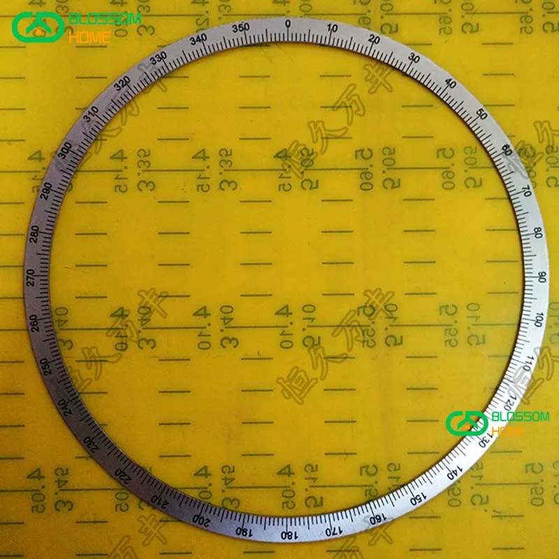 165x150x1 Dial Angle Measurer 360 Degree Dial Mechanical Circle Stainless Steel Decorative Plate 4