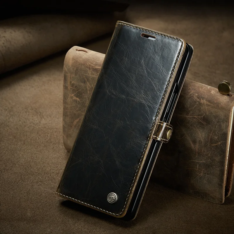 

Роскошный чехол-кошелек из искусственной кожи с подставкой и магнитной застежкой для Samsung Galaxy Z Fold 5 4 5G Z Fold4 Fold5 чехол для телефона с отделениями для карт