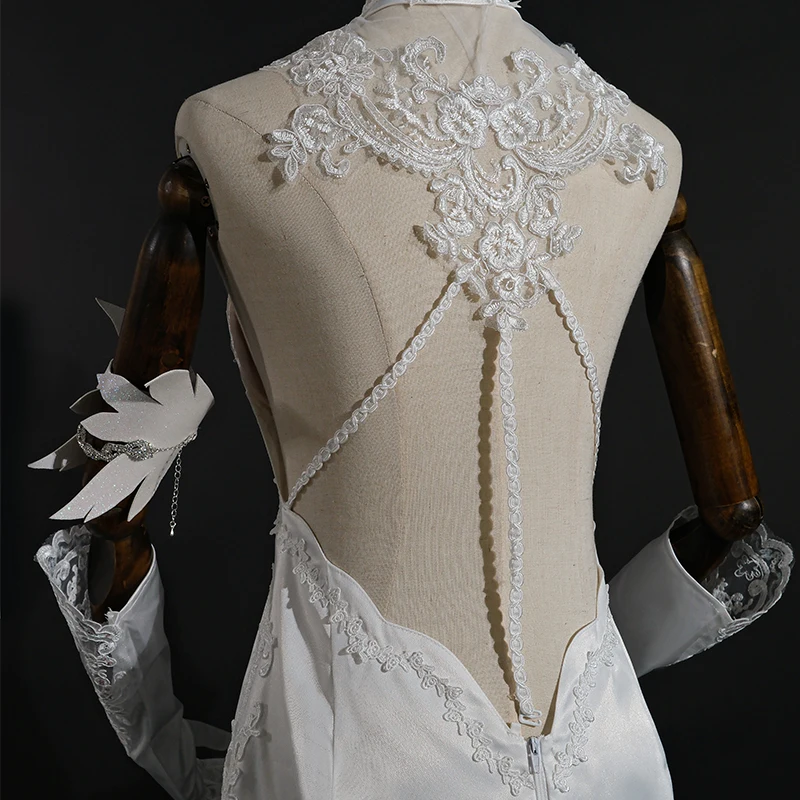 ROLECOS Game HMS New Jersey Oath Skin Cosplay Costume Elegant White Wedding  Dress Halloween Activity Party Role Play Outfits - AliExpress 200000532