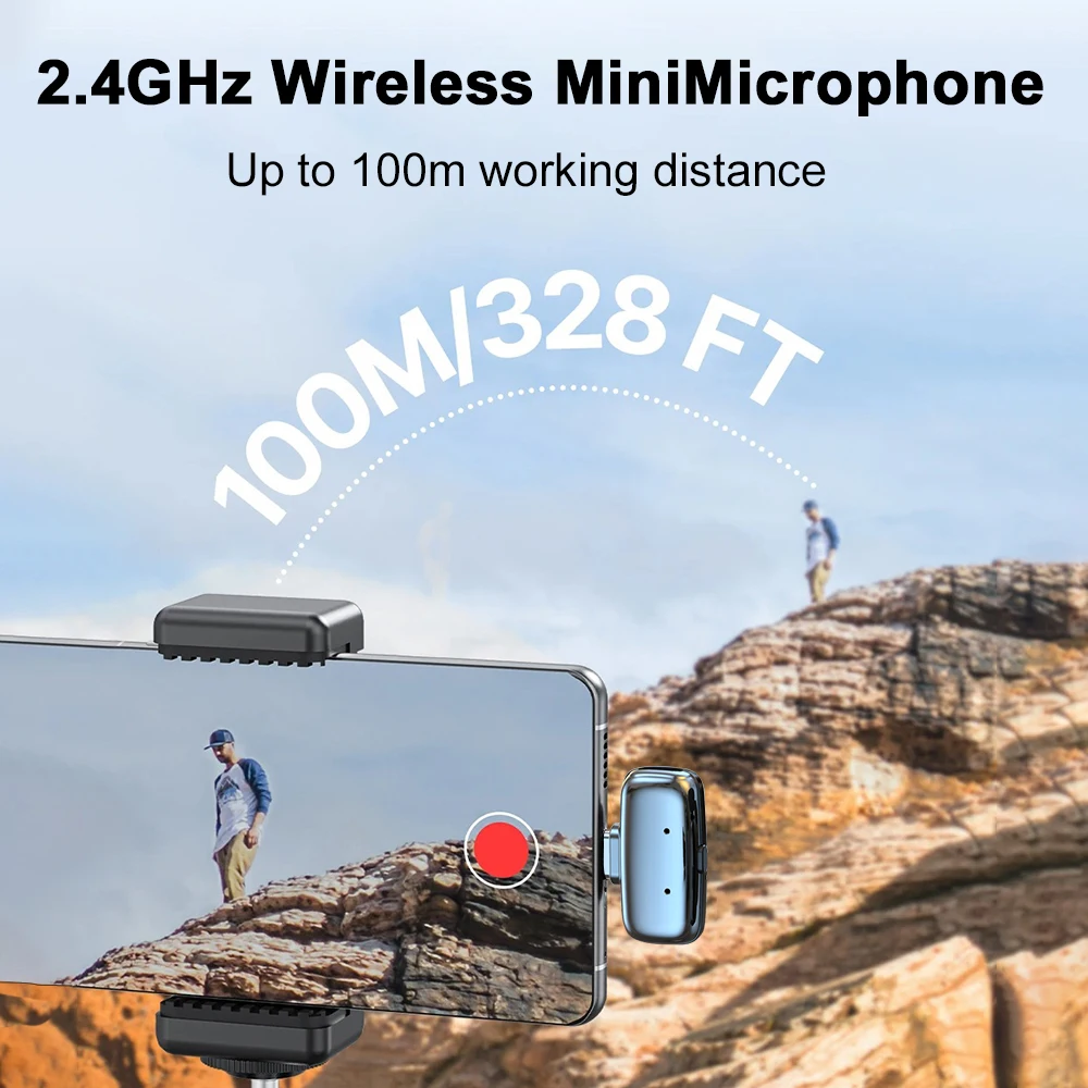 Microphone Cravate Sans Fils Pour IOS, Micro Cravate Plug Play Pour, Réduction Du Bruit-Aucune