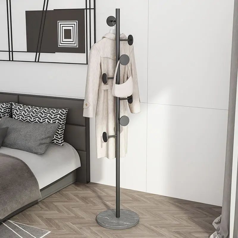 

New Fashion Clothes Hangers Living Room Furniture Organizer Marble Base Metal Coat Rack Display Landing Bags Hat Dress Storage