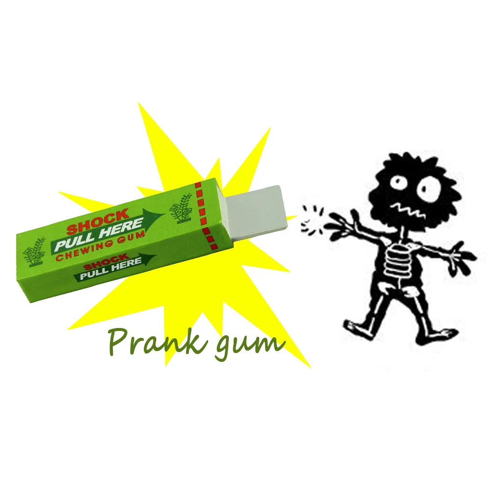 ElectricShockJokeChewingGumPullHeadShockingToyGiftGadget