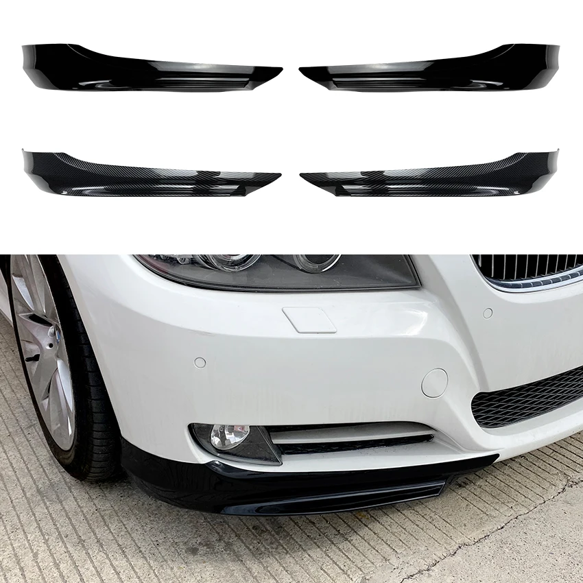 BMW 3 시리즈 E90 E91 320i 330i 2009 2010 2011 2012용 표준 모델 전면 범퍼 사이드 에어 벤트 스플리터 트림 전용