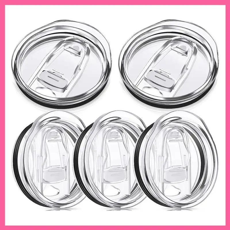 20 Oz Skinny Replacement Lids Tumbler Replacement Accessories Lids Plastic Splash Resistant Covers Spill Proof Skinny