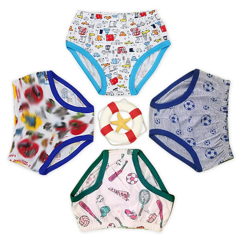 Boys Underwear Two to Five Years Old Baby Clothes Pure Cotton 4 pcs/lot Panties for Boys