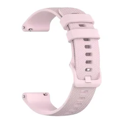 Versatile Silicone Watch Strap Band - 20mm/22mm Adjustable Bracelet Wristband for 22mm (Pink)