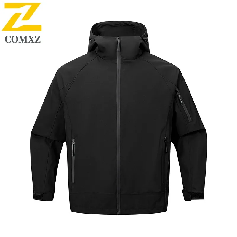 COMXZ Thickened Mens Jacket Mountaineering Windproof Warm Parka Casual Daily Style Lightweight Cold Resistant Winter Clothing