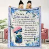 Warm Flower Pattern Letter Blanket Thank You Blanket For Sister-In-Law Special Gift For Sister-In-Law Sofa Bedroom Available 4