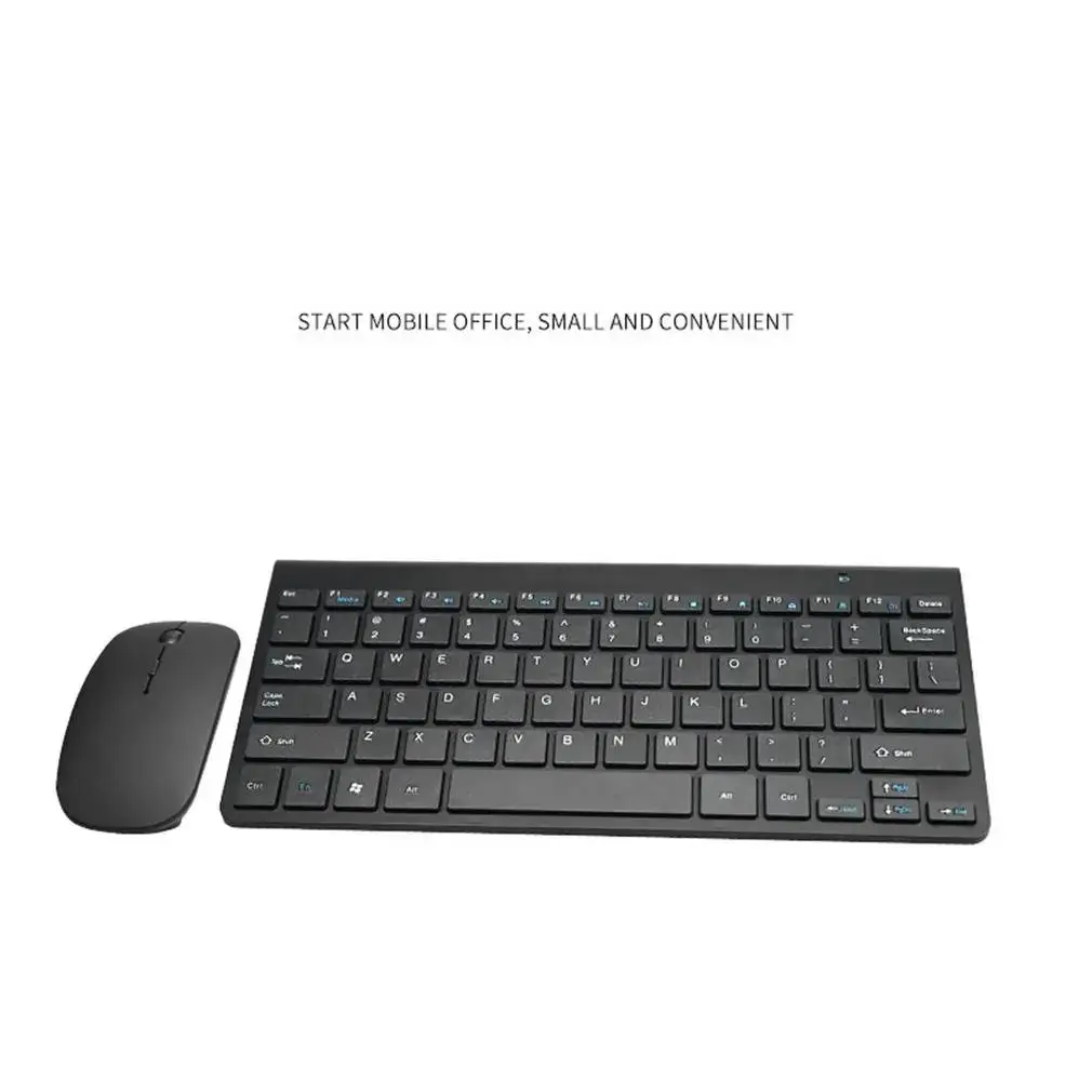 2.4G 무선 키보드 및 마우스 콤보 세트, 휴대용 미니 키보드 마우스, 노트북, 맥, 데스크탑, PC, 컴퓨터, 스마트 TV, PS4