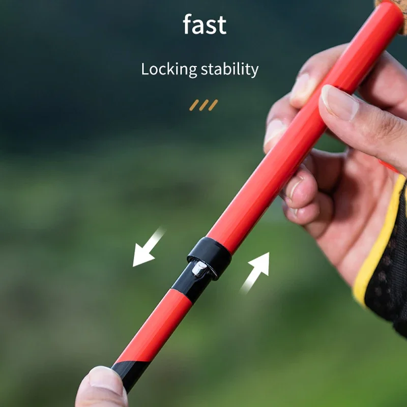 2 Pcs AONIJIE E4212 Folding Carbon Fiber Hiking Poles with Quick Lock System Ultralight for Hiking Camping Mountaining 4