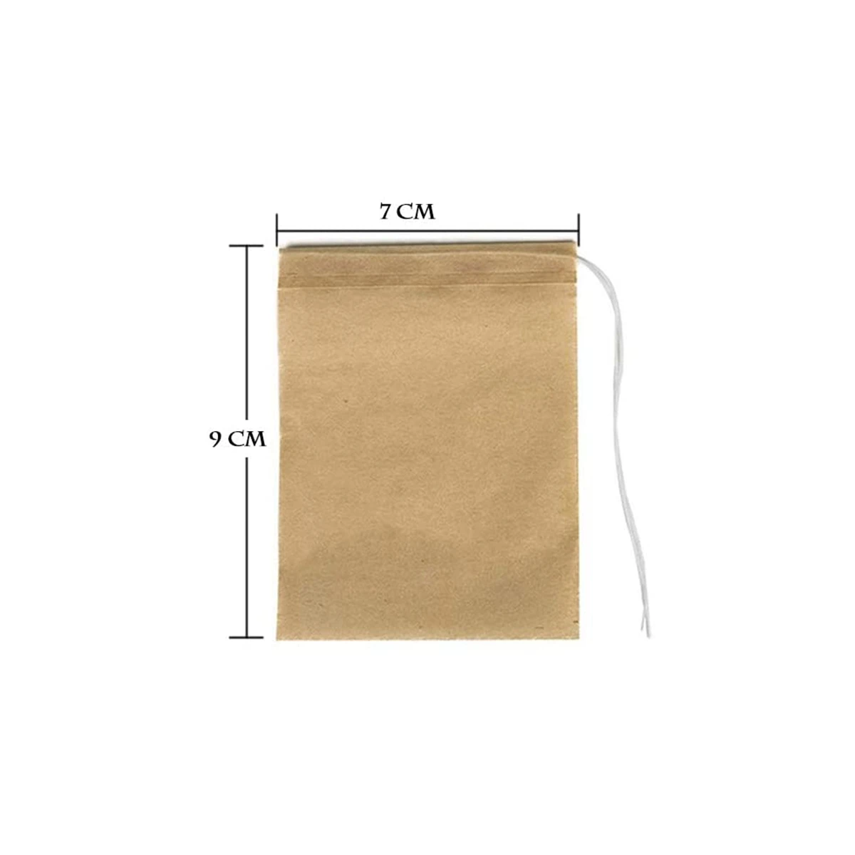 Eco-Friendly Biodegradable Paper Teabags - 100 Count