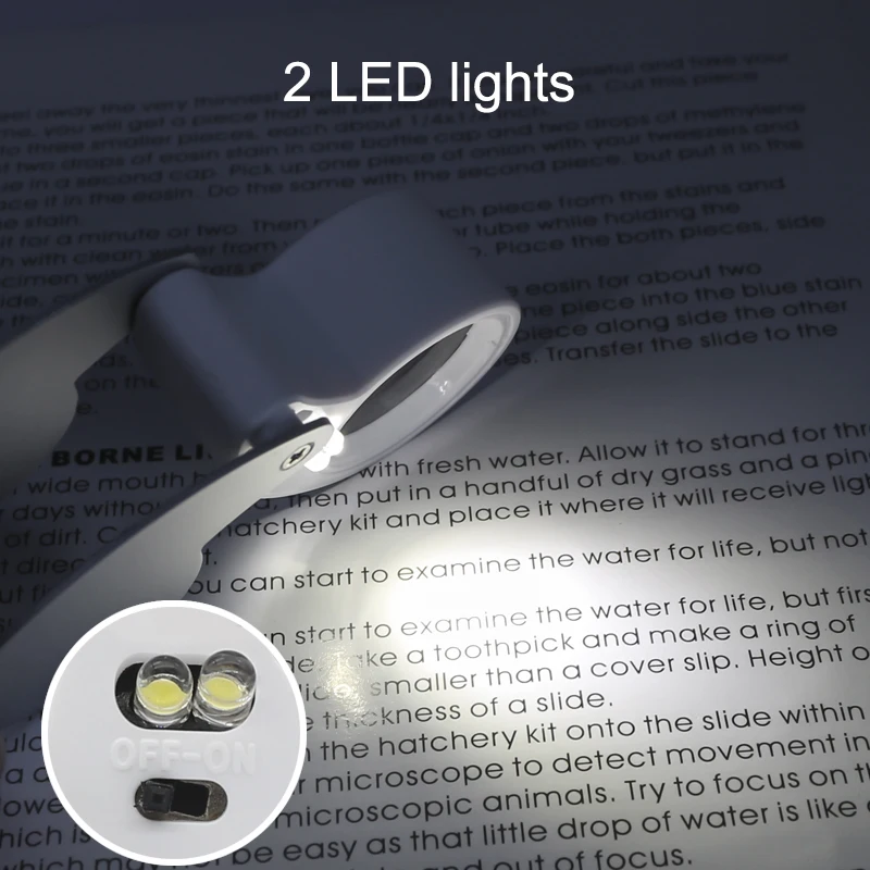 40X MINI Jewelry Magnifying Glass 2 LED Foldable Magnifier Lens Diameter 25mm Pocket Illuminated Loupe For Jade Appreciation