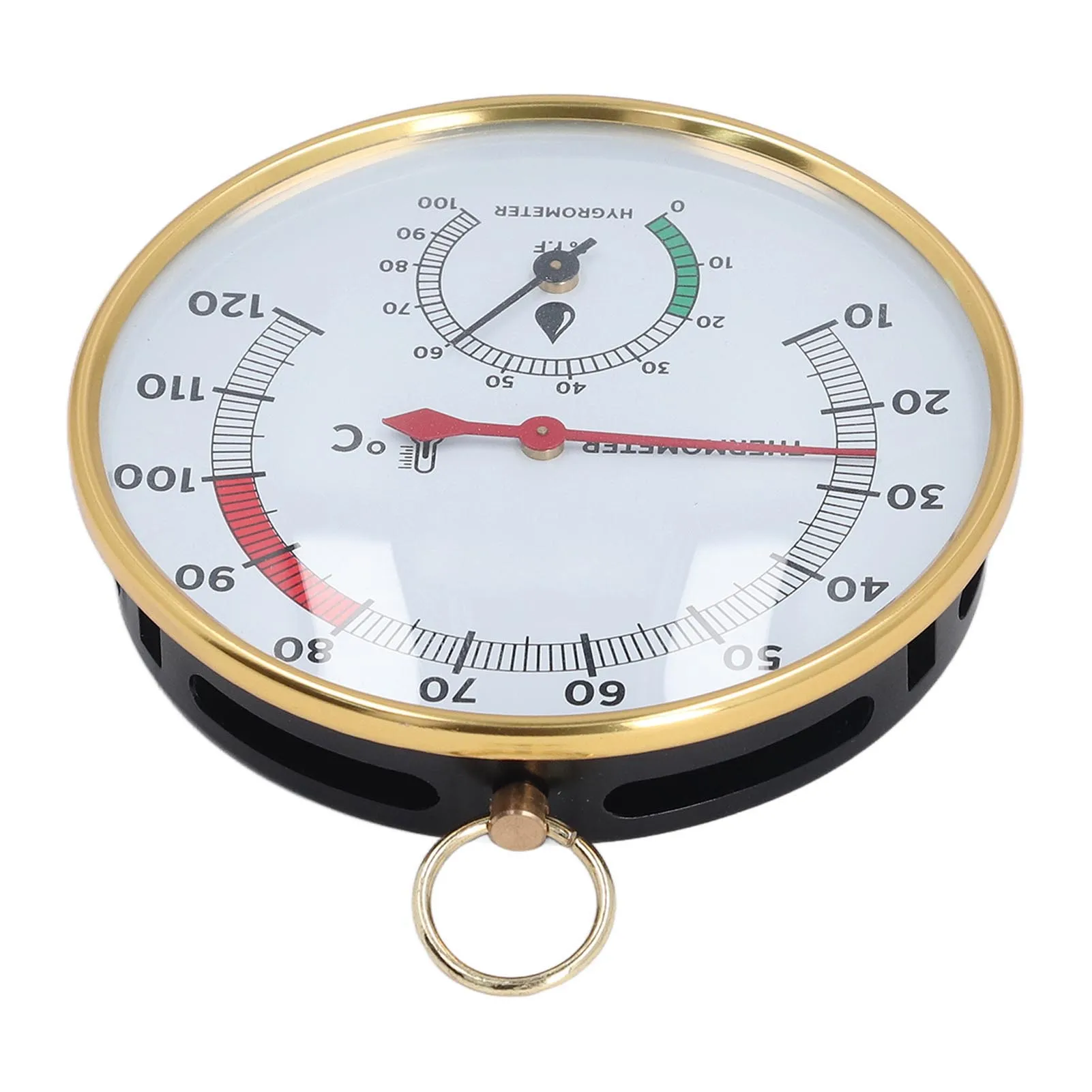 thermometer hygrometer temperature and humidity meter hygrometer thermometer Sauna Temperature Gauge 10 To 120℃ 2 in 1 Clear Scale Multipurpose Sauna Thermometer Hygrometer Simultaneous Display for Home