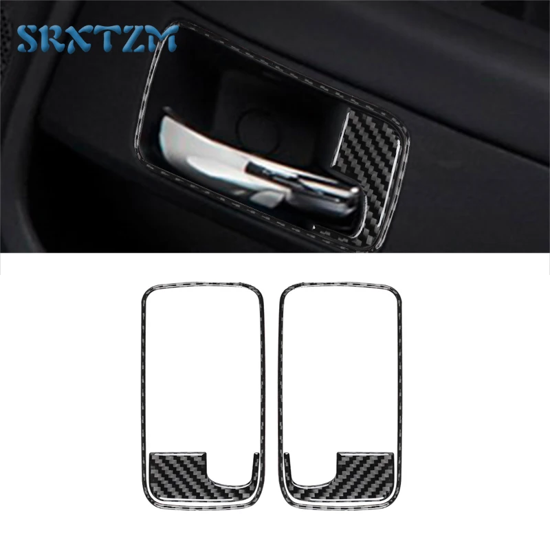 

Car Styling Inner Door Handle Bowl Frame Decoration Sticker Trimfor Dodge Challenger 2008-2014 Carbon Fiber Modified Accessories