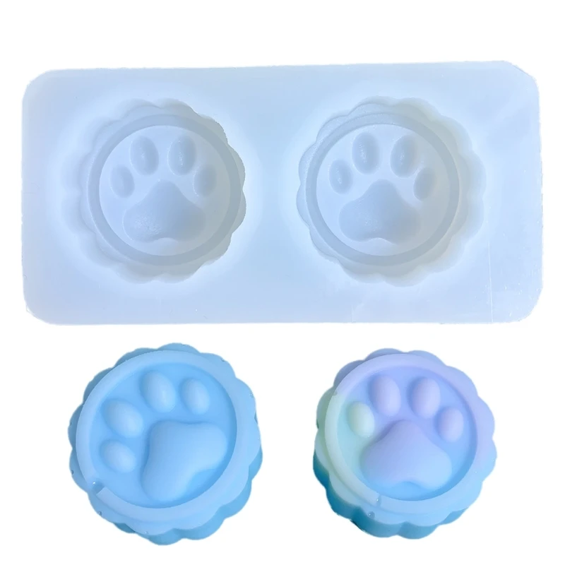 Mini Paw Bread Mold Biscuit Cake Silicone Casting Molds DIY Kitchen Accessory Making Mould Easy to Clean Moulds e0bf donuts mould silicone casting mold for baking diy kitchen accessory dessert mold