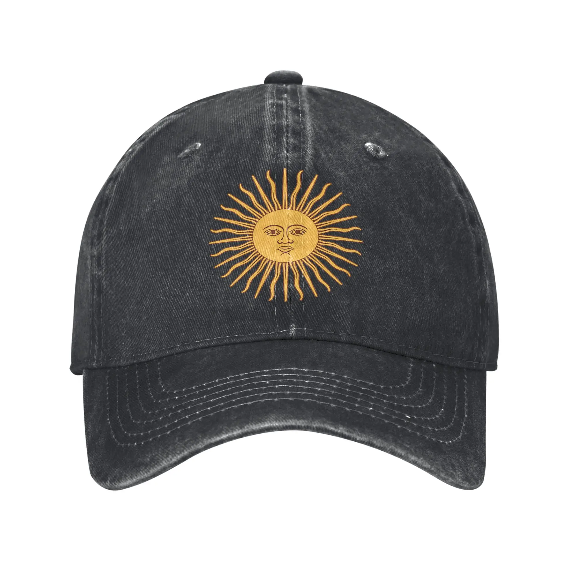 Frühlings-Argentinien-Baseballkappe mit Sonnenschutz-Print, gewaschene Hip-Hop-Mütze für Damen und Herren, Streetwear, Jagd, Camping, Snapback-Kappe