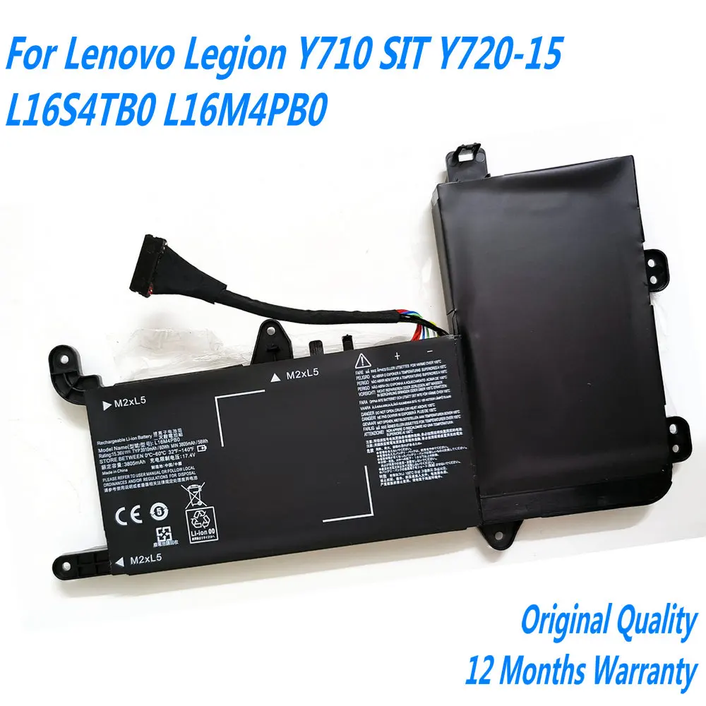 L20C4PC0 - Batería de repuesto para laptop Lenovo Ideapad Gaming 3-15ACH6 Legion 5