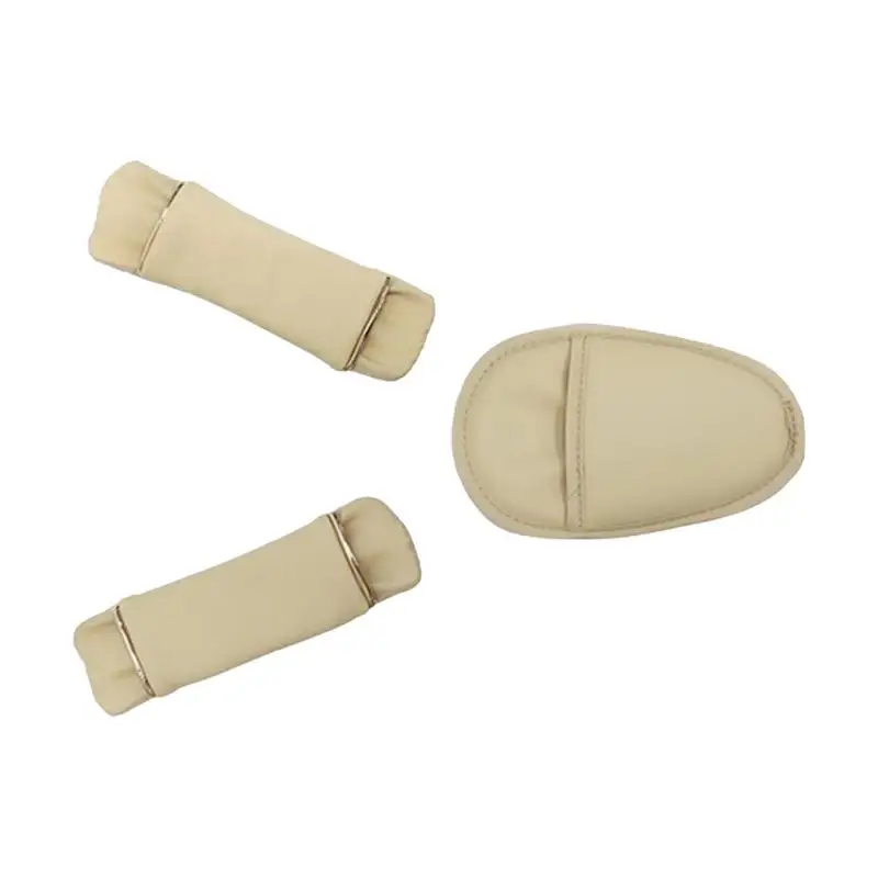 Car Seat Strap Covers For Kids Safety Belt Leather Shoulder Pads Seat Belt Cover Cute Strap Pads With Crotch Pad Anti-Slip