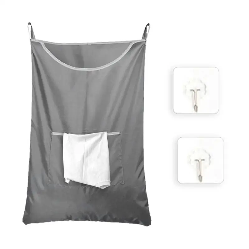 

Door Hamper Laundry Bag For Dirty Clothes Door Hamper With 2 Hooks Laundry Accessories For College Dorms Apartment Bedroom