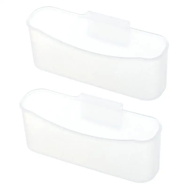 2 Pcs Mini Fridge Hangings Storage Box Clear Refrigerator Organizer Bins  Small Seasoning Containers For Pantry