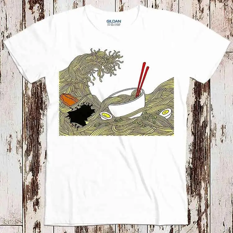 La Grande Onda Di Ramen Hokusai Super Cool Best Gift Top Tee Shirt 8796
